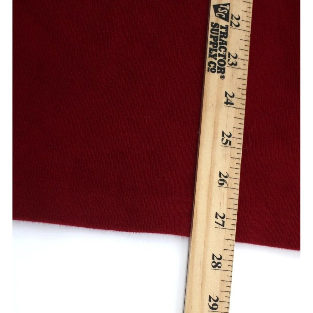Polo Ralph Lauren Red Quarter-Zip Sweater Large Ribbed Flaw